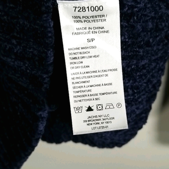 Jachs Girlfriend Blue Ribbed Sweater - Picture 4 of 5